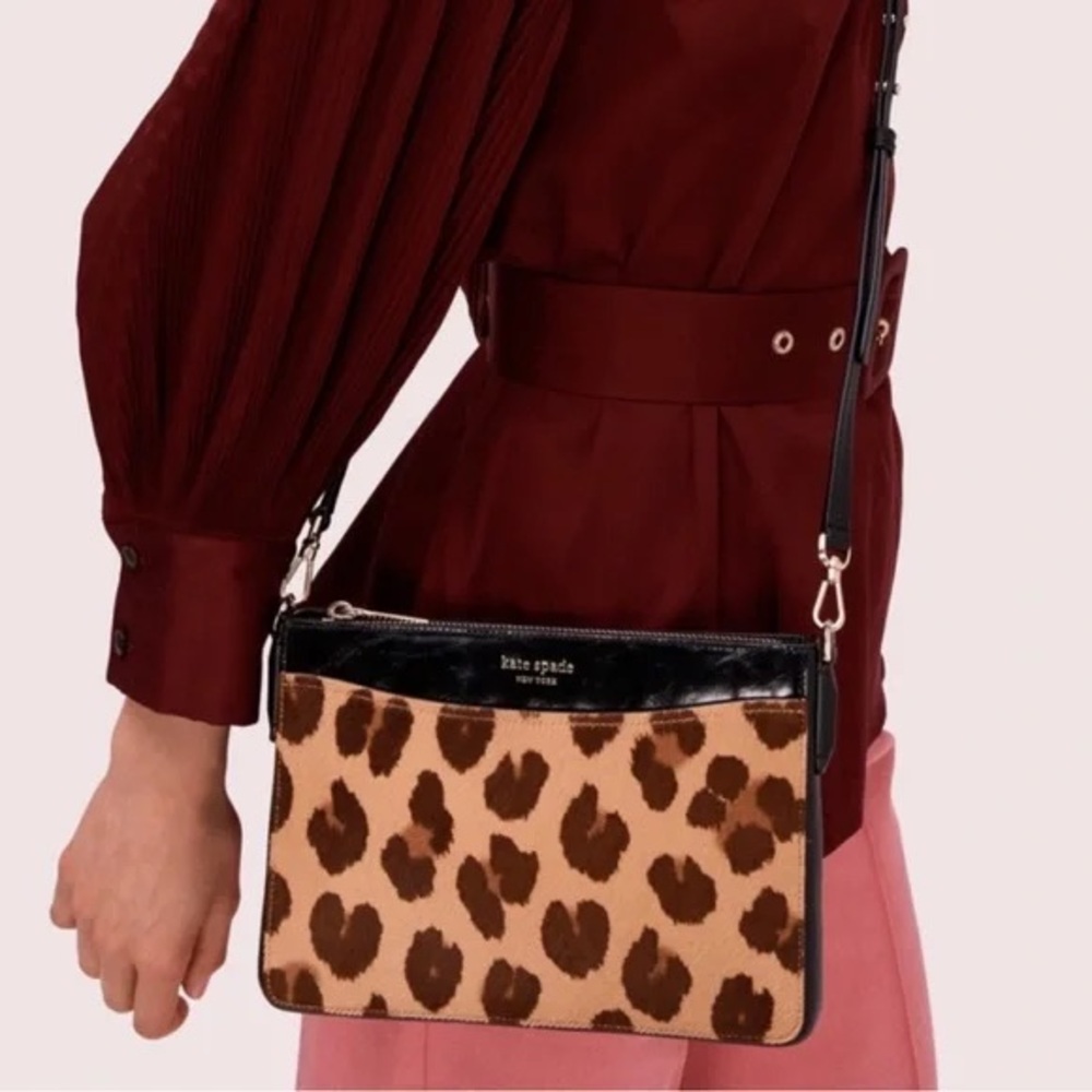 Kate Spade Margaux Leopard Medium Convertible Crossbody